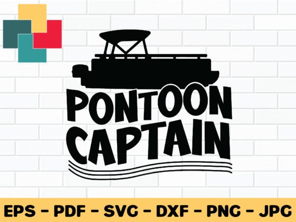 Pontoon Captain Svg Design Graphic Crafts By CreativeProSVG