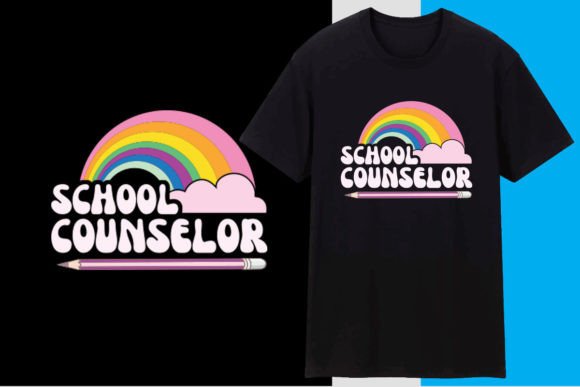School Counselor Tshirt Design Graphic T-shirt Designs By Pro Design