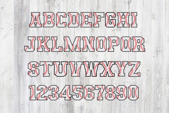 Baseball Font SVG, Varsity Letters Graphic Illustrations By EasyDesignForYou