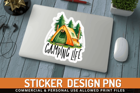 FREE Camp Life Sticker Design Graphic Crafts By Regulrcrative