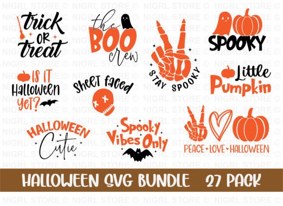 Halloween Svg Bundle,Svg Design,Cut File Graphic T-shirt Designs By Nigel Store