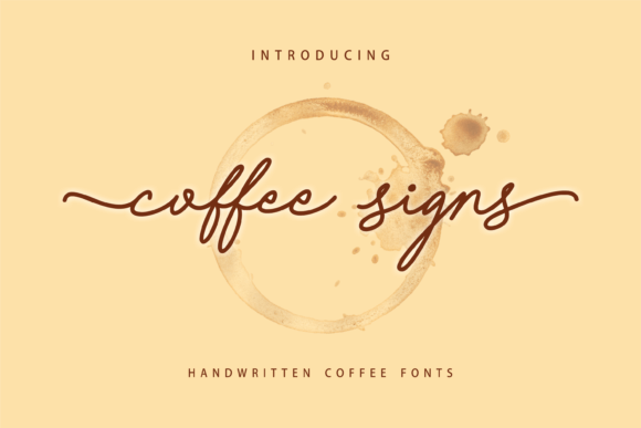 Coffee Signs Script & Handwritten Font By arukidz.fl