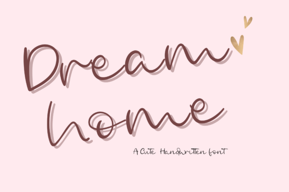 Dream Home Skript-Schriftarten Schriftart Von nstudio design