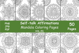 Motivational Quote Mandala Coloring Page Gráfico Desenhos e livros para colorir para crianças Por Ahmed Sherif 1