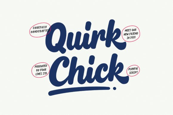 Quirk Chick Script & Handwritten Font By Fourlines.design