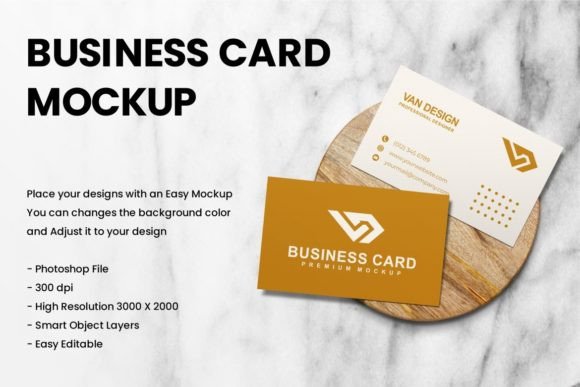 BUSINESS CARD MOCKUP Graphic Product Mockups By vandesignstd