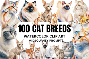 CAT BREED CLIPART MIDJOURNEY PROMPTS Grafica Illustrazioni AI Di Artistic Revolution 1