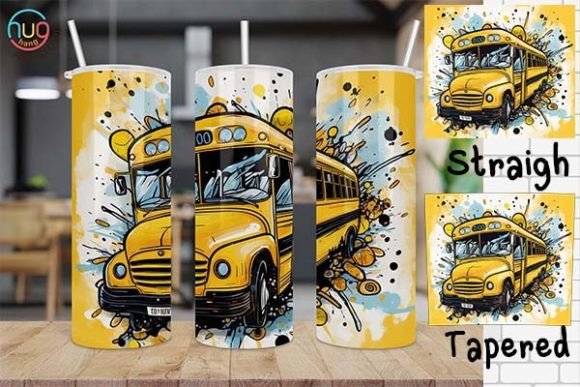 School Bus Driver Tumbler Graphic Tumbler Wraps By HugHang Art Studio