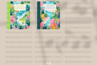 8 Tropical Composition Notebook Covers Graphic KDP Interiors By BLDGtheBrand 3