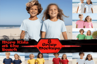 8 White Children Beach Mockup Bundle Graphic Product Mockups By onestopmock 1
