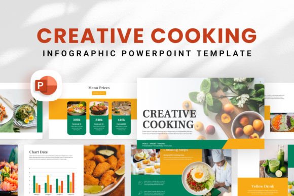 Creative Cooking - PowerPoint Template Graphic Presentation Templates By wealthwells