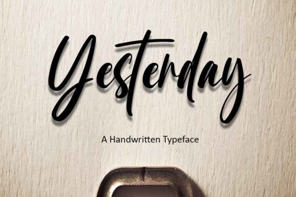 Yesterday Script & Handwritten Font By Emily Store