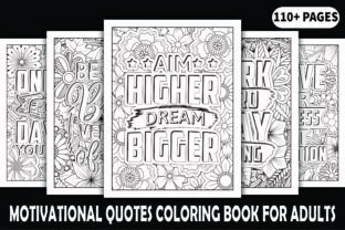 100+ Motivational Quotes Coloring Book Graphic Coloring Pages & Books Adults By Design Creator Press 1