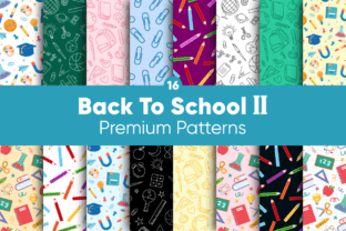 Back to School Digital Papers Patterns Graphic Patterns By OussMania 1