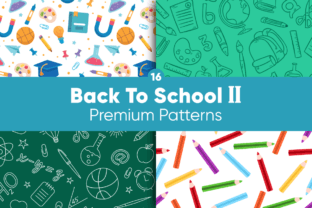 Back to School Digital Papers Patterns Graphic Patterns By OussMania 2
