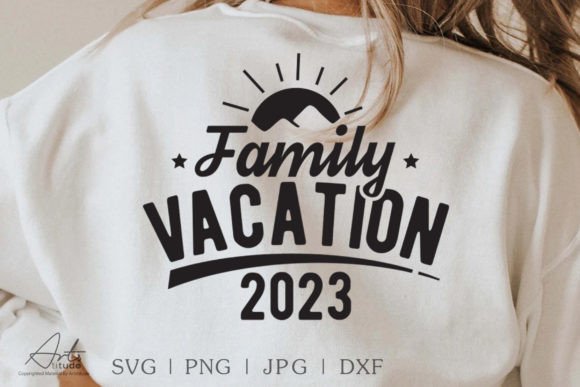 Family Vacation 2023 SVG Cut File Graphic T-shirt Designs By ArtsTitude