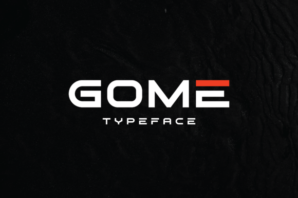 Gome Sans Serif Font By ebaddesigns
