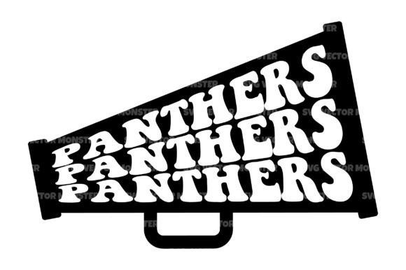 Panthers Cheerleader Megaphone Svg Grafika Rękodzieła Przez svgvectormonster