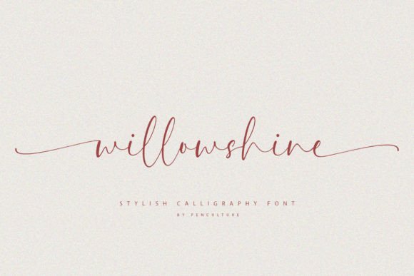 Willowshine Script & Handwritten Font By Pen Culture