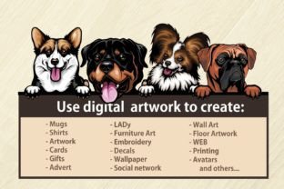 Bernese Mountain Dog Color Illustration Illustrations Imprimables Par SignReadyDClipart 3