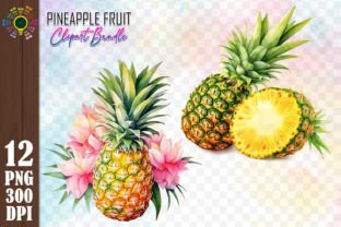 Pineapple Fruit Watercolor Clipart Png Graphic AI Transparent PNGs By MICON DESIGNS 6
