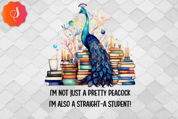 I'm Not Just a Pretty Peacock Graphic Crafts By Soir.art