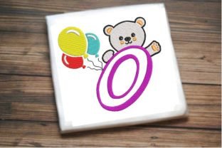 Bear Greetings Alphabet Letter O Teddy Bears Embroidery Design By Designs By Sirine 1