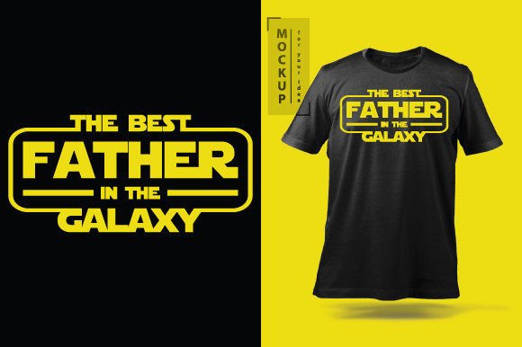 The Best Father in the Galaxy. Graphic T-shirt Designs By adibrahman_bd