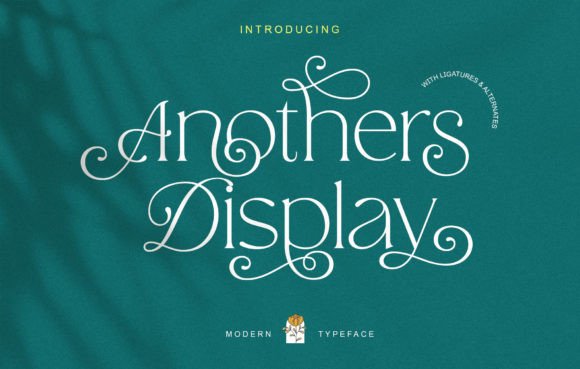 Anothers Display Serif Font By dnartdesignn