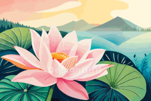 Lotus Flower Watercolor Art Illustration Illustration Illustrations Imprimables Par Designbird 1