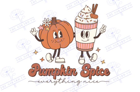 Pumpkin Spice Everything Nice, Fall SVG Graphic T-shirt Designs By The Girard Co.