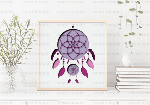 Dream Catchers Shadow Box SVG Graphic 3D Shadow Box By SmartTemple