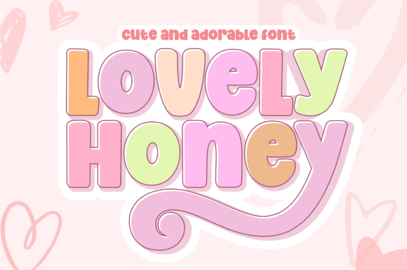 Lovely Honey Fontes de Exibição Fonte Por Holydie Studio