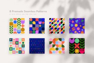 500 Geometric Shapes & Patterns Gráfico Iconos Por riennestudio 3