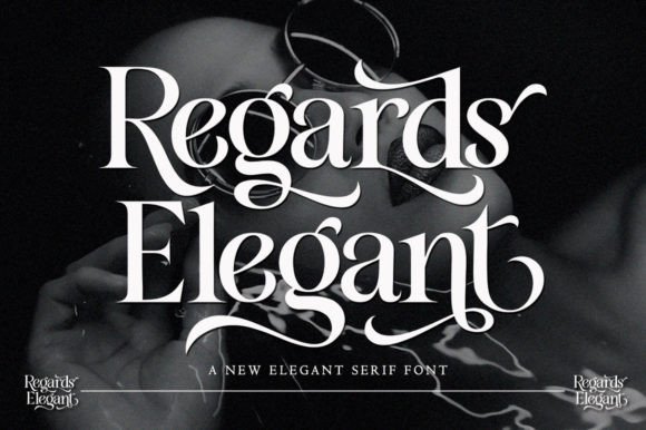 Regards Elegant Serif-Schriftarten Schriftart Von Mastertype