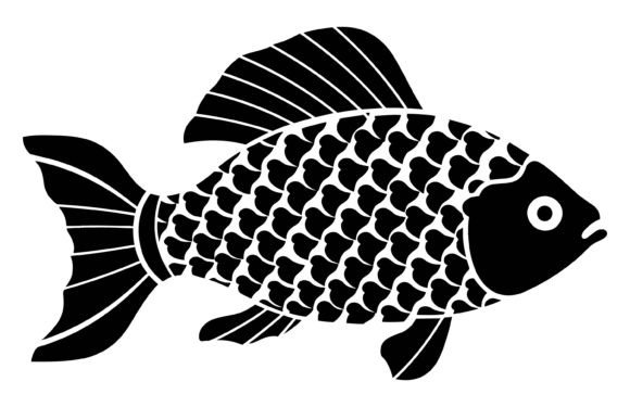 River Rainbow Fish Silhouette Grafik Druckbare Illustrationen Von Unique Design Team