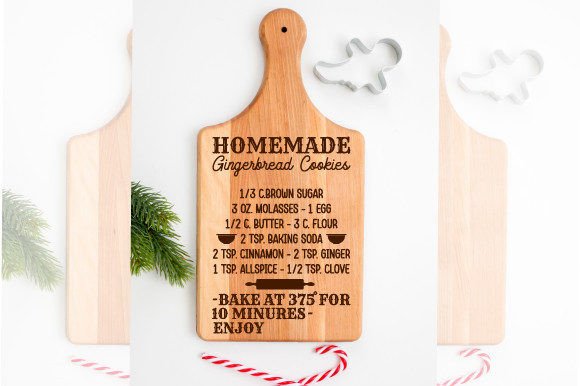 Gingerbread Cookie Recipe SVG Graphic Crafts By afarts