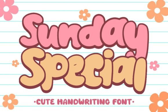 Sunday Special Display Font By MyFontsShop