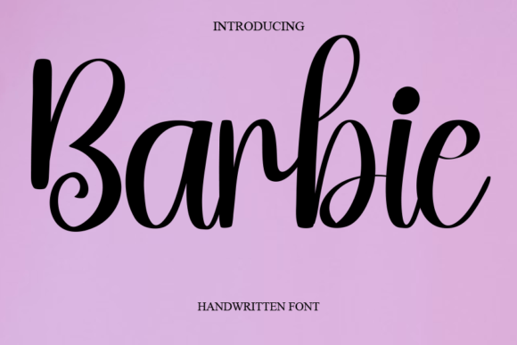 Barbie Script & Handwritten Font By janurmasahmad