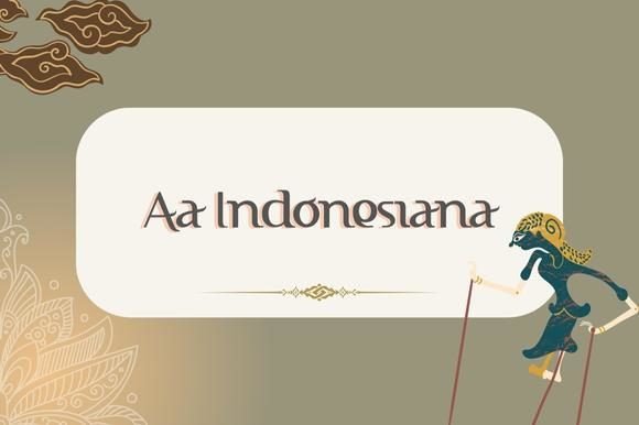 Indonesiana Font Serif Font Di Fizzetica.ID