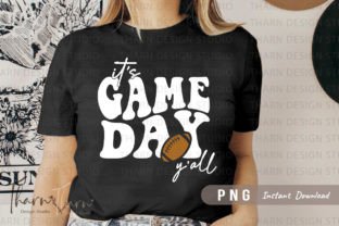 Groovy Game Day Football Sublimation Gráfico Diseños de Camisetas Por DSIGNS 2
