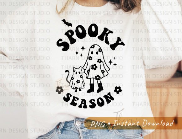 Retro Halloween Groovy Sublimation Grafik T-shirt Designs Von Art cafe