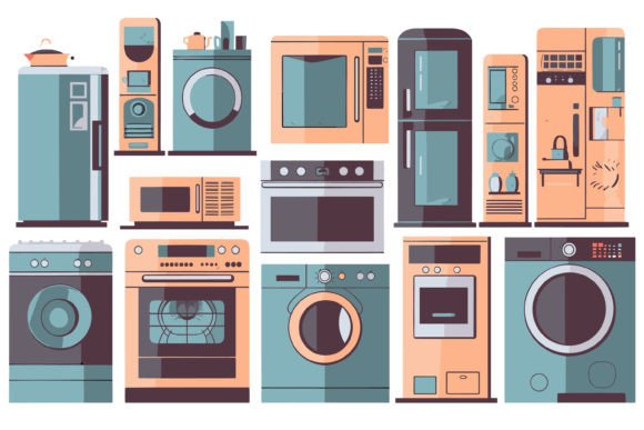 Vector Electronic Device Home Appliance Graphic Illustrations By info.tanvirahmad