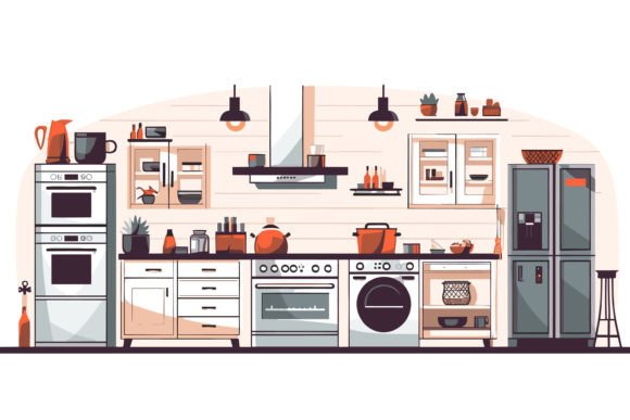 Vector Electronic Device Home Appliance Graphic Illustrations By info.tanvirahmad