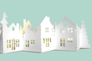 Christmas Village Tea Light Decor Weihnachten 3D SVG-Plotterdatei Von 3D SVG Crafts 4