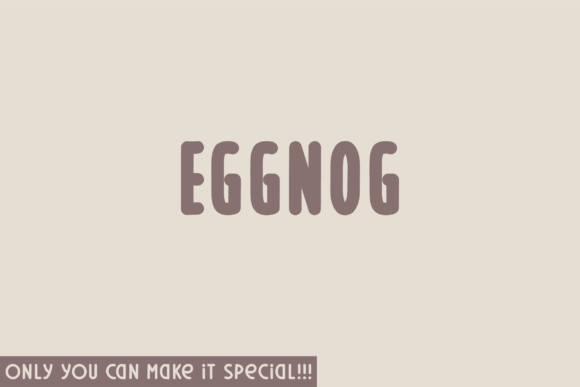 Eggnog Font Sans Serif Font Di Hanna Bie