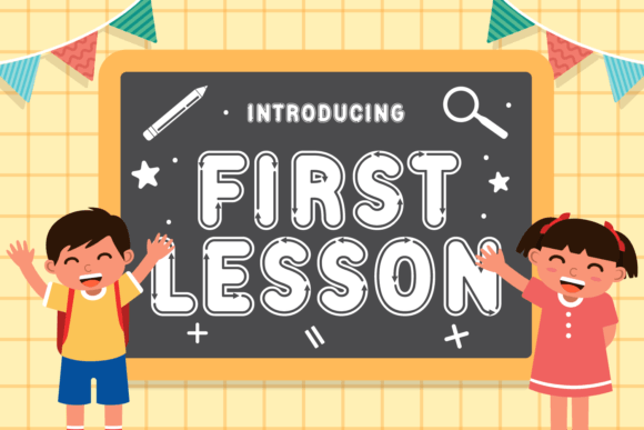 First Lesson Display Font By Wankriss
