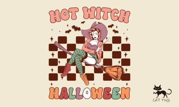 Halloween Hot Witch Sublimation Grafik T-shirt Designs Von Pod T-shirt Business 99