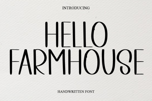 Hello Farmhouse Script & Handwritten Font By SHELLA STUDIO