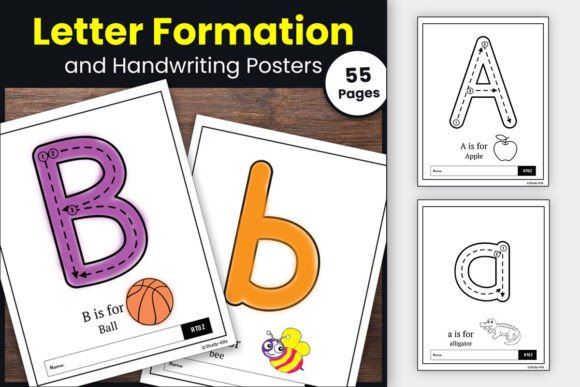 Letter Formation: Handwriting & Phonics Gráfico Fichas y Material Didáctico Por TheStudyKits